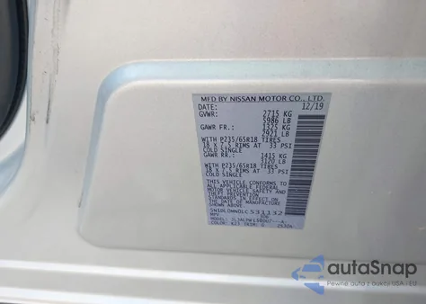 2020 Infiniti Qx60 Pure from USA, damaged, VIN 5N1DL0MN0LC531132